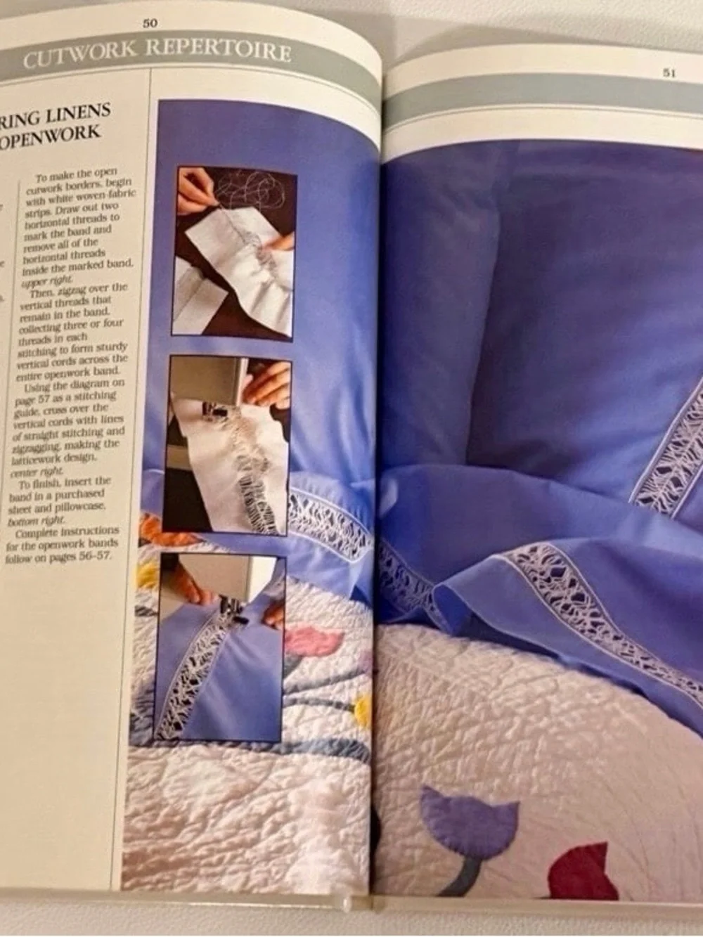 Better Homes & Gardens Creative Stitchery HC Book + Heart Hot Pad Trivet Set VG